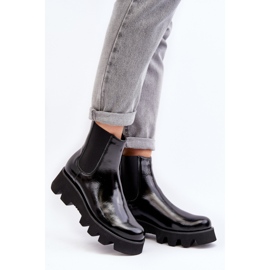 Laura Messi Bottines plates femme noires 1