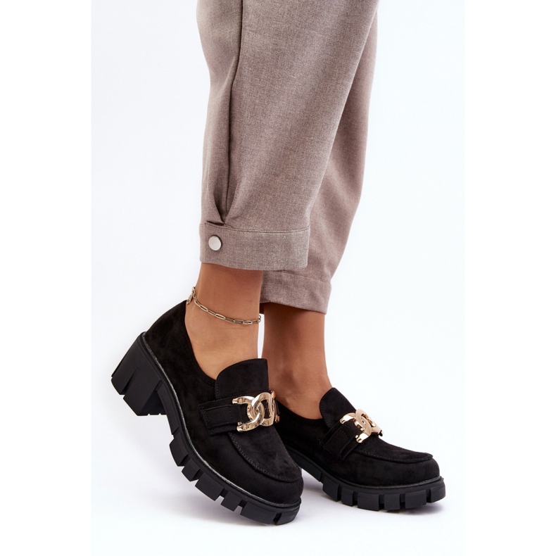 Chaussures à talons hauts pour femmes avec décoration noire 1