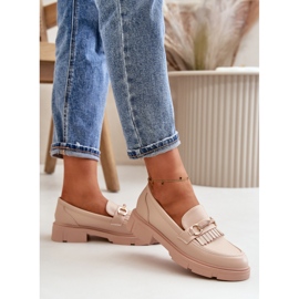 Mocassins pour femmes à décor Beige 1 Mocassins pour femmes à décor Beige 1