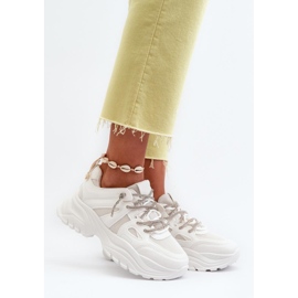 Chaussures de sport à plateforme blanches 1 Chaussures de sport à plateforme blanches 1