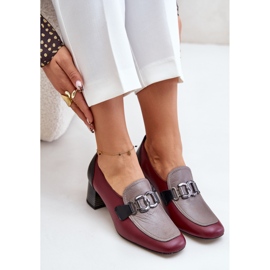 Escarpins pour femmes avec décoration Laura Messi bordeaux rouge 1 Escarpins pour femmes avec décoration Laura Messi bordeaux rouge 1