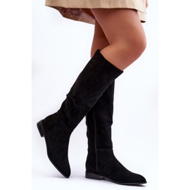 Step in style Bottes Modèle Eelin MV318 Noir Daim - Entrez avec style le noir 2