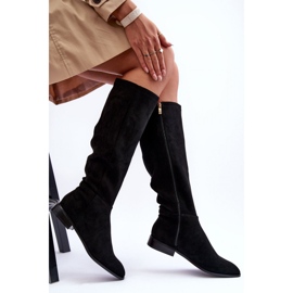 Step in style Bottes Modèle Eelin MV318 Noir Daim - Entrez avec style le noir 3