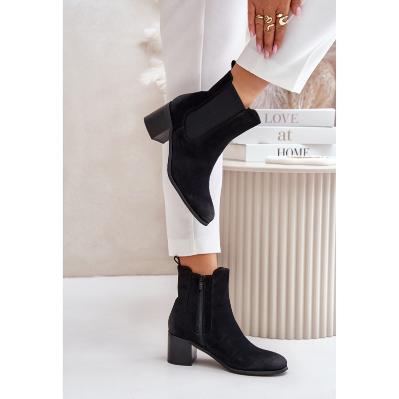 Bottines isolées pour femme le noir 1