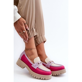 Mocassins femme Zazoo Beige multicolore 1