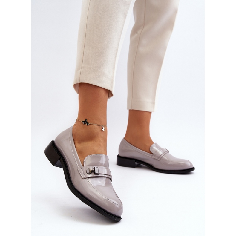 Mocassins classiques pour femmes Gris 1