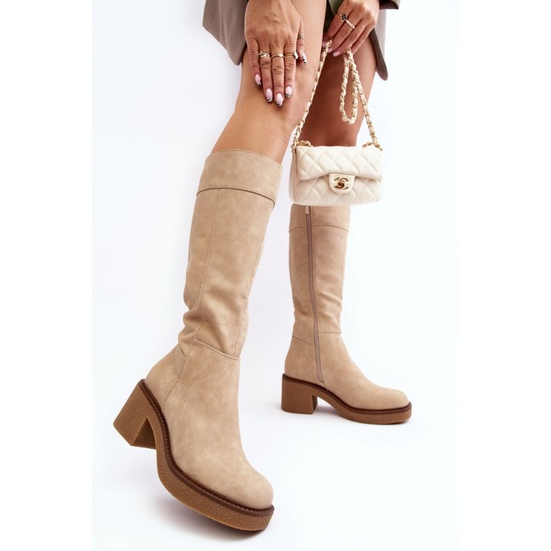 Step in style Bottes Modèle Calvisa KZ930 Beige - Entrez avec style 1