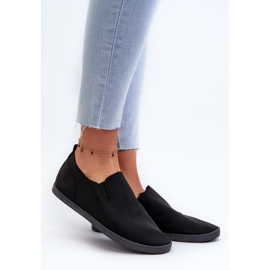 Baskets slip-on femme noires 1