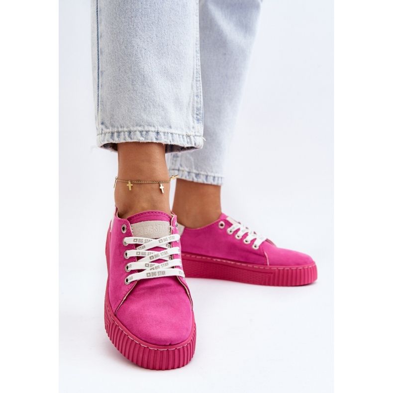 Step in style Baskets Modèle Big Star NN276004 Fuchsia - Entrez dans le style rose 2