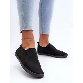 Baskets slip-on femme noires le noir 2