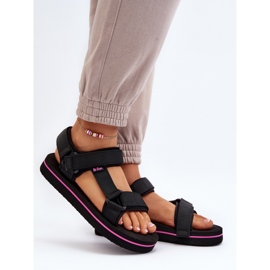 Sandales à plateforme Lee Cooper noires pour femmes le noir 1