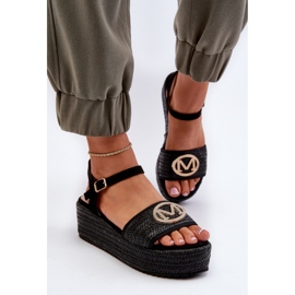 Sandales plateforme femme Noir le noir 1