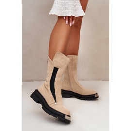 Step in style Bottes Modèle Palimra NC1306 Beige Clair - Entrez avec style 1
