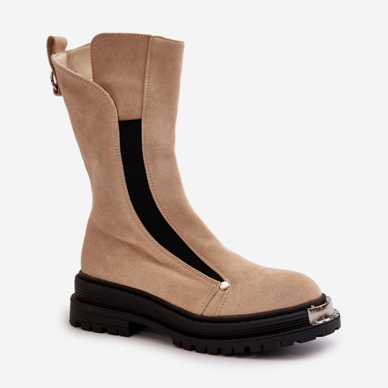 Step in style Bottes Modèle Palimra NC1306 Beige Clair - Entrez avec style 2