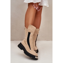 Step in style Bottes Modèle Palimra NC1306 Beige Clair - Entrez avec style 3