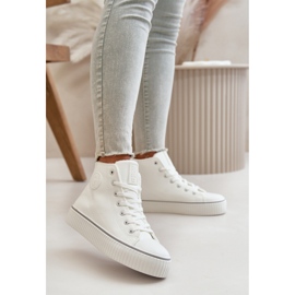 Baskets pour femmes sur la plateforme Big Star White blanche 1 Baskets pour femmes sur la plateforme Big Star White blanche 1