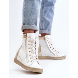 Zazoo Baskets compensées blanches 2