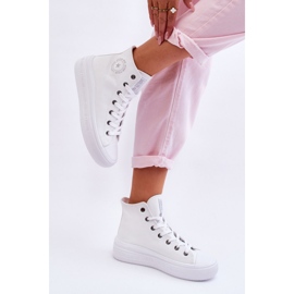 Baskets hautes Big Star blanches pour femmes 1 Baskets hautes Big Star blanches pour femmes 1