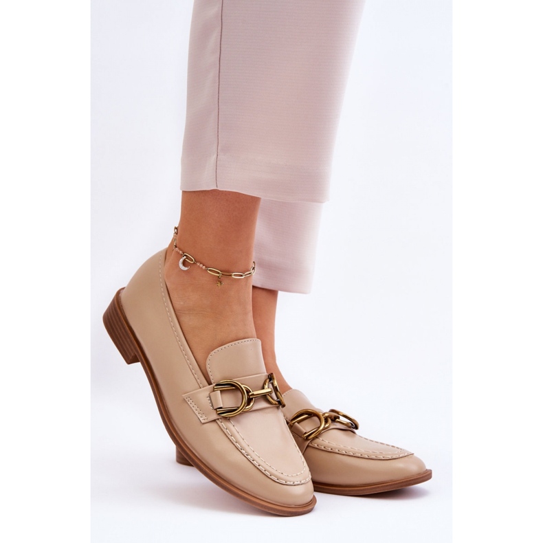WS1 Mocassins femme Beige Classique 1 WS1 Mocassins femme Beige Classique 1
