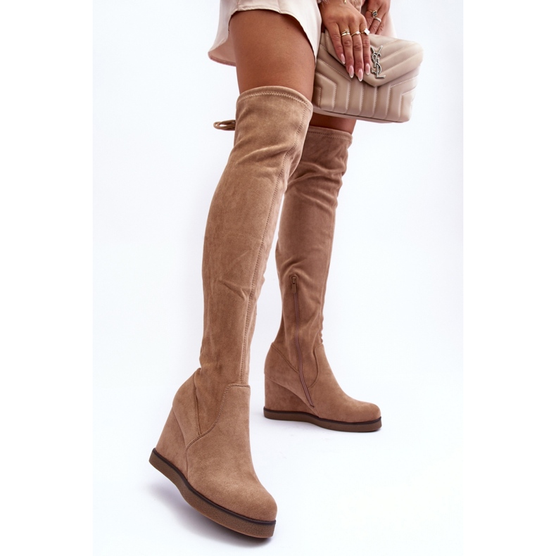 Step in style Cuissardes Modèle Mephal NS362P Beige Daim - Entrez avec style 1