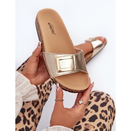 Step in style Sandale Tongs Modèle Elleriome 24SD21-7216 Or - Entrez avec style jaune 1