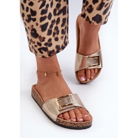 Step in style Sandale Tongs Modèle Elleriome 24SD21-7216 Or - Entrez avec style jaune 2