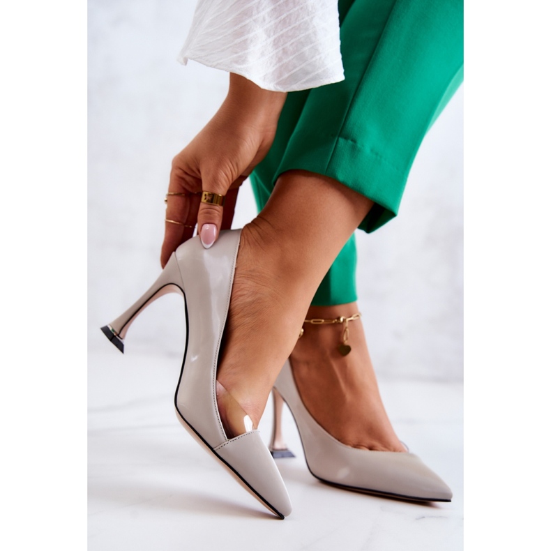 Step in style Talons hauts Modèle Tamira F6102 Gris Clair - Entrez avec style 1