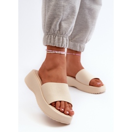 Step in style Sandale Tongs Modèle Vimarils 695-01 Beige Clair - Entrez avec style 2