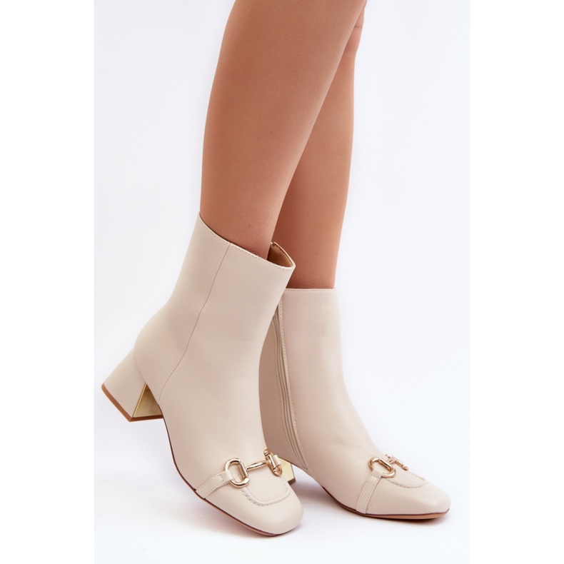 Step in style Bottes Modèle Adinah 1063 Beige Clair - Entrez avec style 1