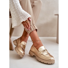 Step in style Mocassins Modèle Zanita GQ8-010 Or - Entrez avec style jaune 2