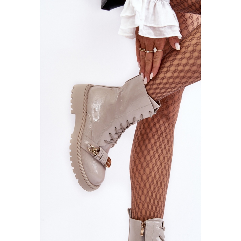 Step in style Bottes Modèle Da MR870-67 Laque Gris Clair - Entrez avec style 2