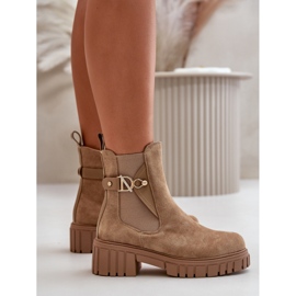 Step in style Bottes Modèle Bervena SZ103 Beige - Entrez avec style 3