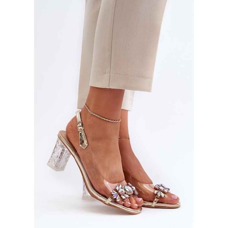 Step in style Sandales Modèle Da MR38-444 Or - Entrez avec style jaune 1