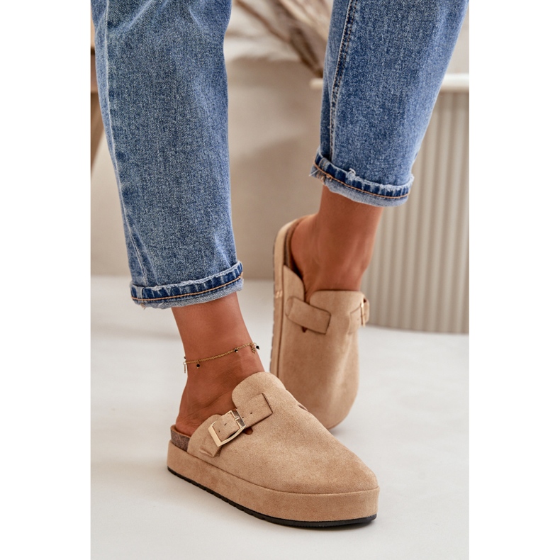 Step in style Chaussons Modèle Terilain TL8-123 Beige Foncé - Entrez avec style 1