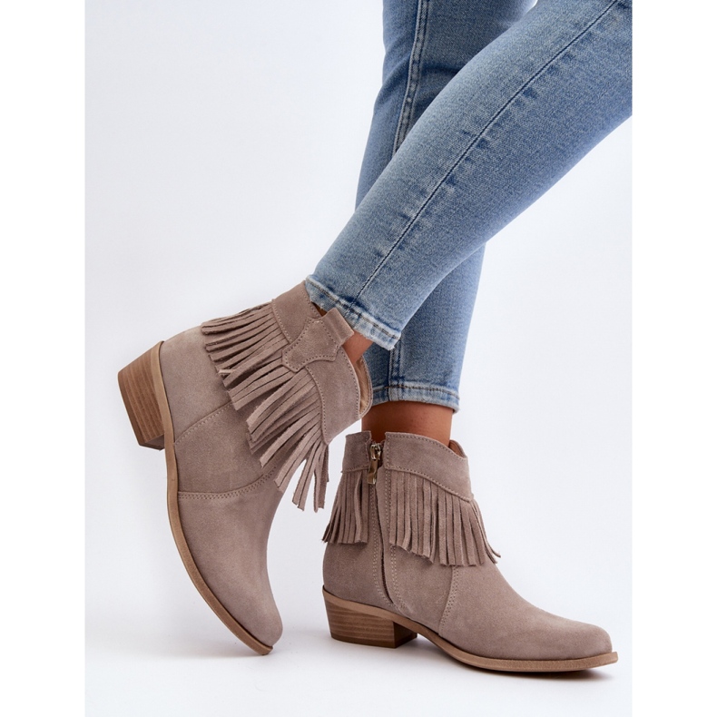 Step in style Bottes Modèle Zazoo 3430 Cappuccino - Entrez avec style beige 2