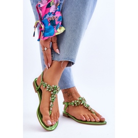 Step in style Sandales Modèle Lenisa H8-291 Vert - Entrez avec style 1
