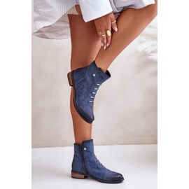 Step in style Bottes Modèle Labise ASA62-16 Bleu - Entrez avec style 2