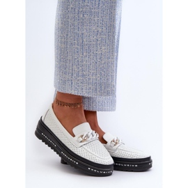 Step in style Mocassins Modèle S.Barski LR618 Blanc - Entrez avec style blanche 1