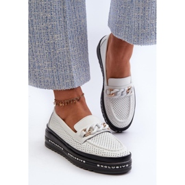 Step in style Mocassins Modèle S.Barski LR618 Blanc - Entrez avec style blanche 2