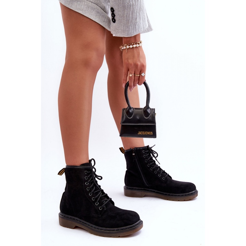 Step in style Modèle Workers Asteoris H1080 en daim noir - Entrez dans le style le noir 1