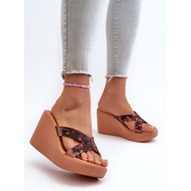Sandale Tongs Modèle 83520 Ipanema High Fashion Slide Fem Marron - Step in style brun 2