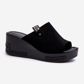 Step in style Sandale Tongs Modèle Vleni 58291 Noir - Entrez avec style le noir 2