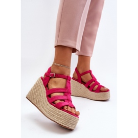 Step in style Sandales Modèle Gnosis H8-689 Fuchsia - Entrez avec style rose 2
