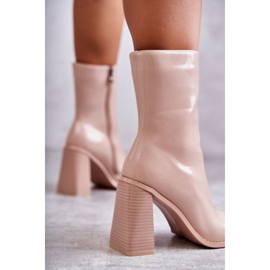 Step in style Bottes Modèle Margit C-229 Beige - Entrez avec style rose 1