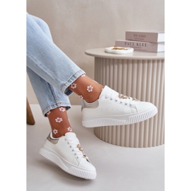Step in style Baskets Modèle Cillione 2793 Blanc/Argent - Entrez avec style gris 2