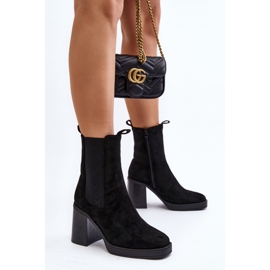 Step in style Bottines Modèle Piovere 8600 Black Suede - Entrez avec style le noir 1