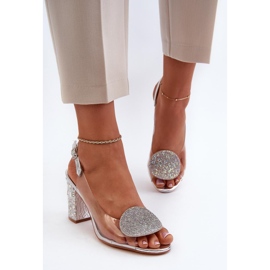 Step in style Sandales Modèle Da MR38-812 Argent - Entrez avec style gris 2