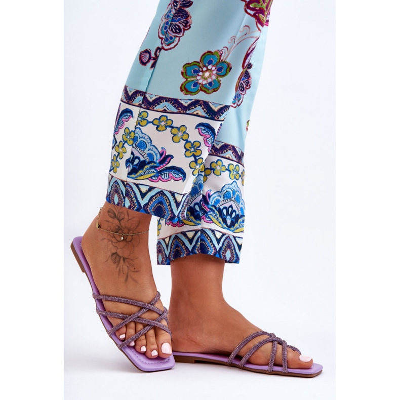 Step in style Sandale Tongs Modèle Leomi 5628-2 CLA-1 Violet - Entrez avec style 2