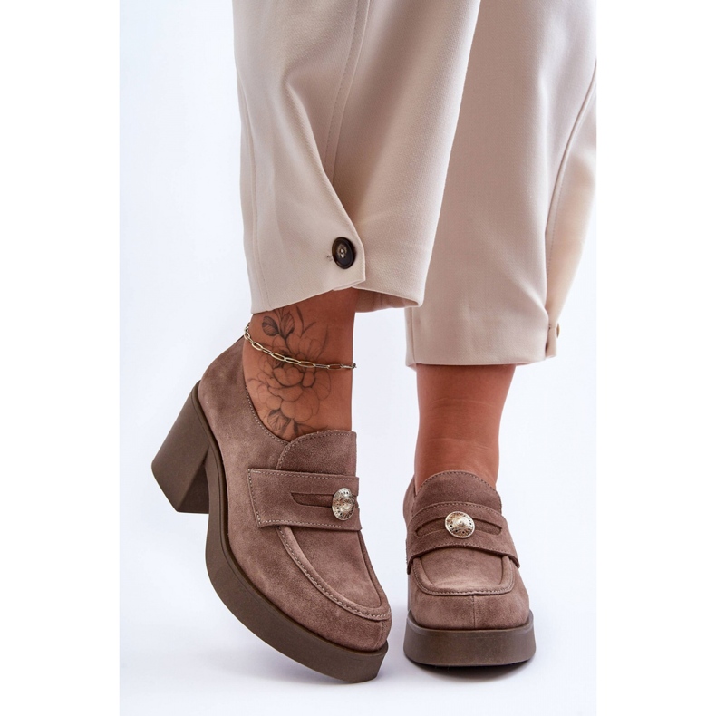Step in style Chaussures Modèle Dunadia 20148 Beige Daim - Entrez dans le style 1