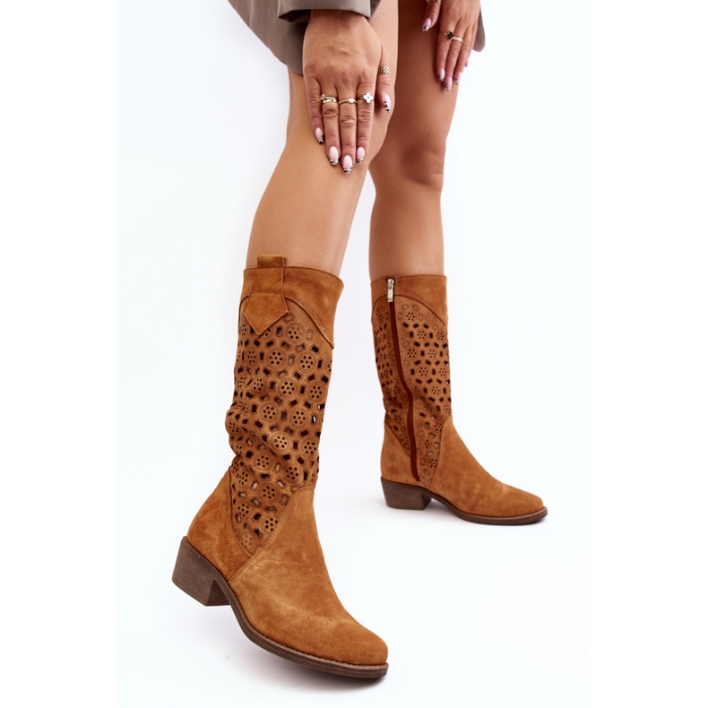 Step in style Bottes Modèle Ndulu 4043 Camel - Entrez avec style brun 1